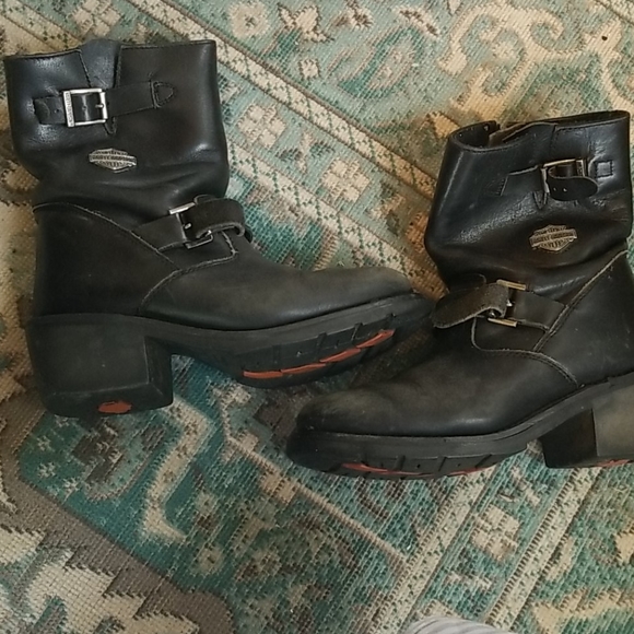 Harley-Davidson Shoes - Vintage Women's Harley Davidson Motorcycle Boots